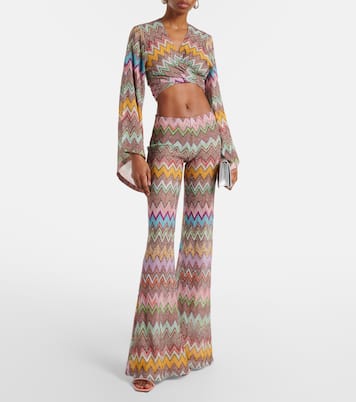 Cropped-Top aus Häkelstrick | Missoni