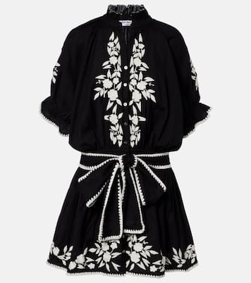 Minikleid aus Baumwolle und Leinen | Juliet Dunn