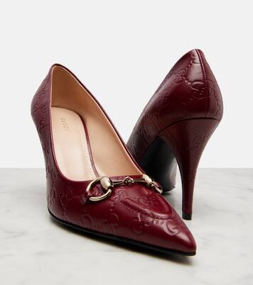 Erin GG Horsebit 85 leather pumps | Gucci