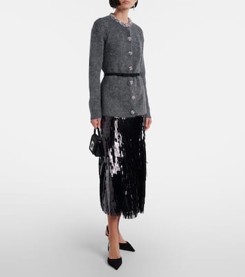 Belted embellished cardigan | Self-Portrait