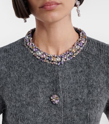 Belted embellished cardigan | Self-Portrait