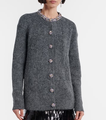 Belted embellished cardigan | Self-Portrait