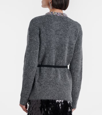 Belted embellished cardigan | Self-Portrait