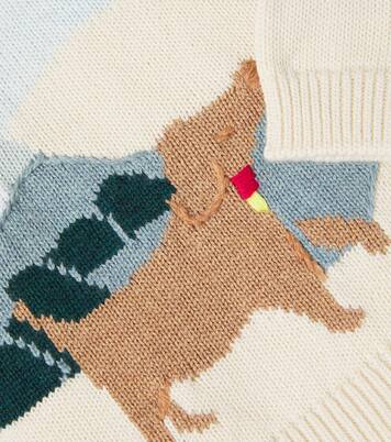 Pull Almire en jacquard de coton et cachemire | Bonpoint