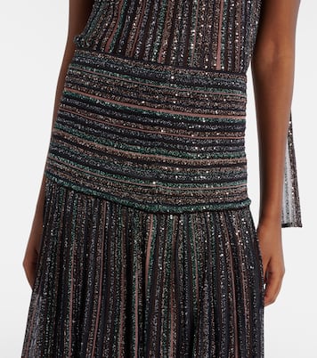 Jupe longue en lamé à sequins | Missoni