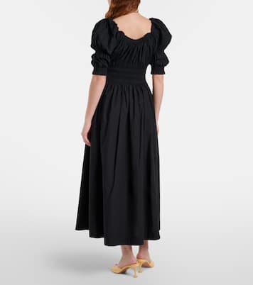 Shirred cotton midi dress | Dôen