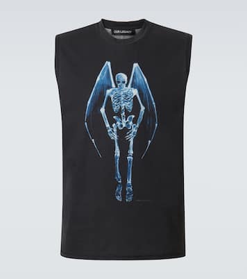 Breathe printed cotton tank top | Our Legacy