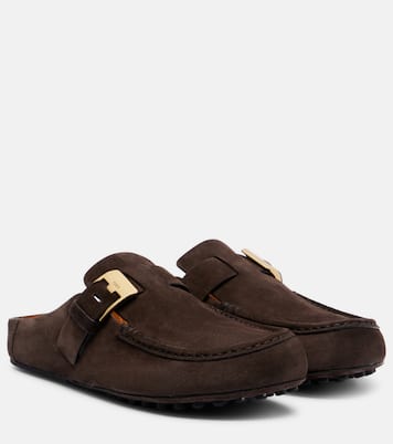 Verzierte Slippers aus Veloursleder | Tod's