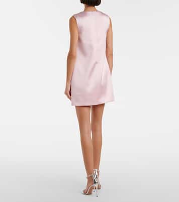 Minikleid aus Satin | Self-Portrait