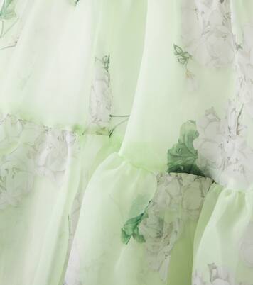 Bedrucktes Kleid aus Organza | Monnalisa