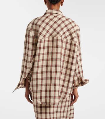 Camisa de lino a cuadros | Róhe