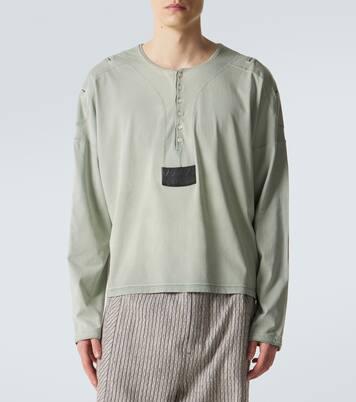 Sargo cotton Henley shirt | Kiko Kostadinov