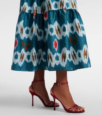 Printed tiered cotton shirt dress | Erdem