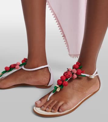 Botanica 라피아 이펙트 통 샌들 | Aquazzura