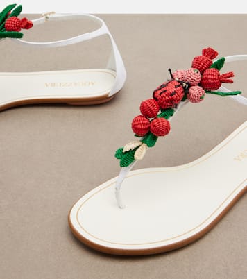 Botanica 라피아 이펙트 통 샌들 | Aquazzura