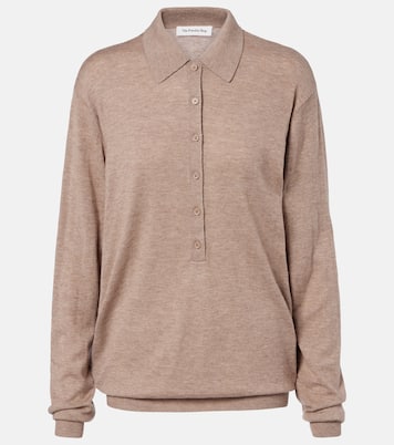 Tala wool-blend polo sweater | The Frankie Shop