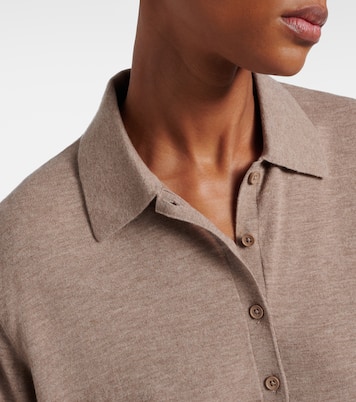 Tala wool-blend polo sweater | The Frankie Shop