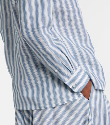 Camisa Capri de lino a rayas | Ralph Lauren Collection