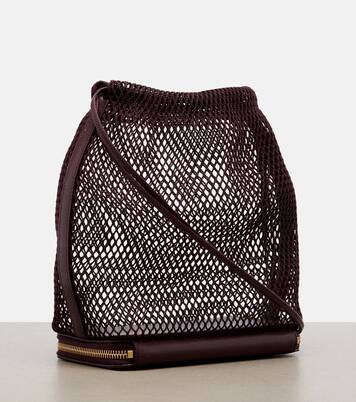 Le Pochon fishnet bucket bag | Alaïa