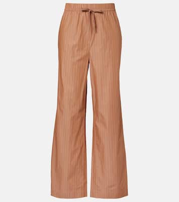 Rowan pinstripe cotton straight pants | Varley