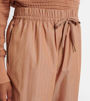Rowan pinstripe cotton straight pants | Varley