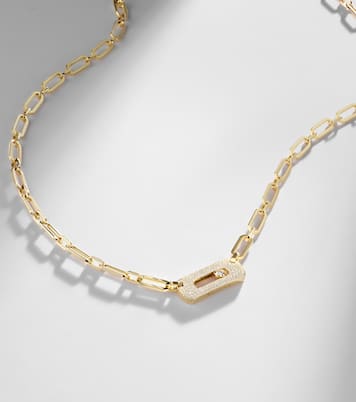 Collar de cadena Move Link de oro de 18 ct con diamantes | Messika