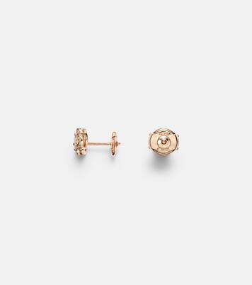 Pendientes My Twin 1+2 de oro rosa de 18 ct con diamantes | Messika