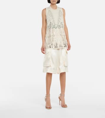 Verziertes Top aus Baumwolle und Seide | JW Anderson