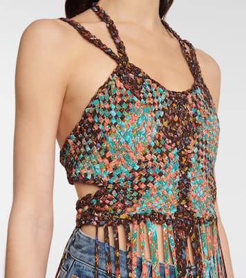 Cropped-Top aus Seide | Chloé