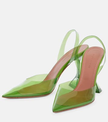 Slingback-Pumps Holli Glass | Amina Muaddi