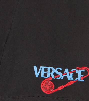 Shorts aus Baumwoll-Jersey | Versace Kids