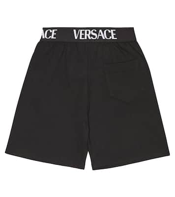 Shorts aus Baumwoll-Jersey | Versace Kids