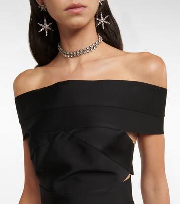 Robe midi à encolure bardot | Alexandre Vauthier