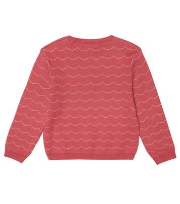 Metallic-knit cotton-blend sweater | Chloé Kids