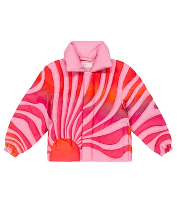 Printed cotton down jacket | ERL Kids