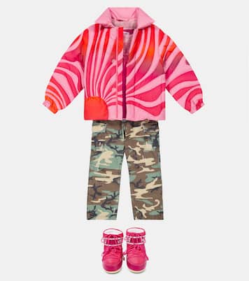 Printed cotton down jacket | ERL Kids