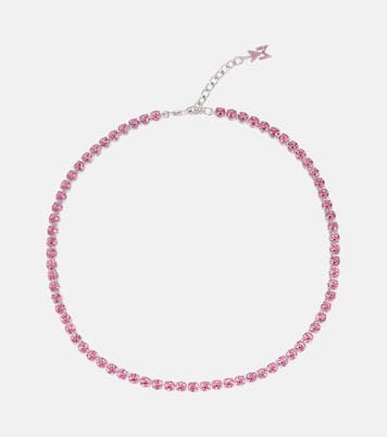 Halskette Tennis mit Kristallen | Amina Muaddi