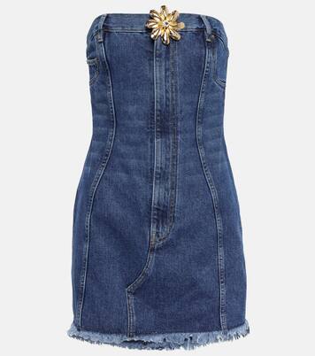 Mussel Flower denim minidress | Area