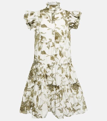 Robe Pomona imprimée en coton | Erdem