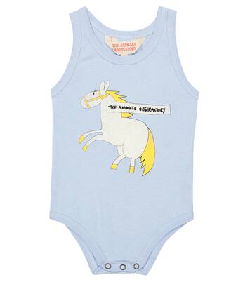 Baby Turtle printed cotton bodysuit | The Animals Observatory