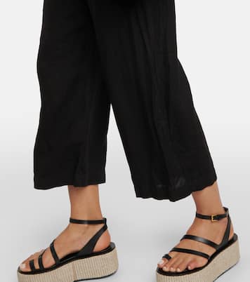 Weite Hose Lola aus Leinen | Velvet