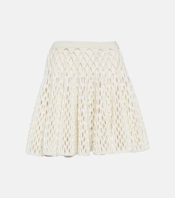High-rise knit miniskirt | Alaïa