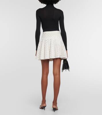 High-rise knit miniskirt | Alaïa