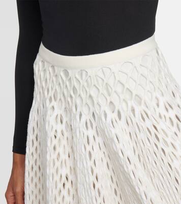 High-rise knit miniskirt | Alaïa