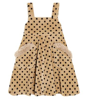 Polka-dot cotton corduroy dress | Paade Mode