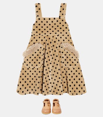 Polka-dot cotton corduroy dress | Paade Mode