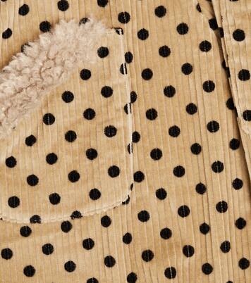 Polka-dot cotton corduroy dress | Paade Mode