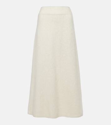 Asta brushed cashmere midi skirt | Lisa Yang