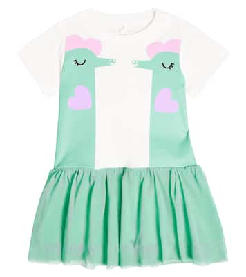 Vestido de algodón estampado | Stella McCartney Kids