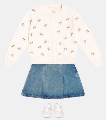 Aizoon cotton cardigan | Bonpoint